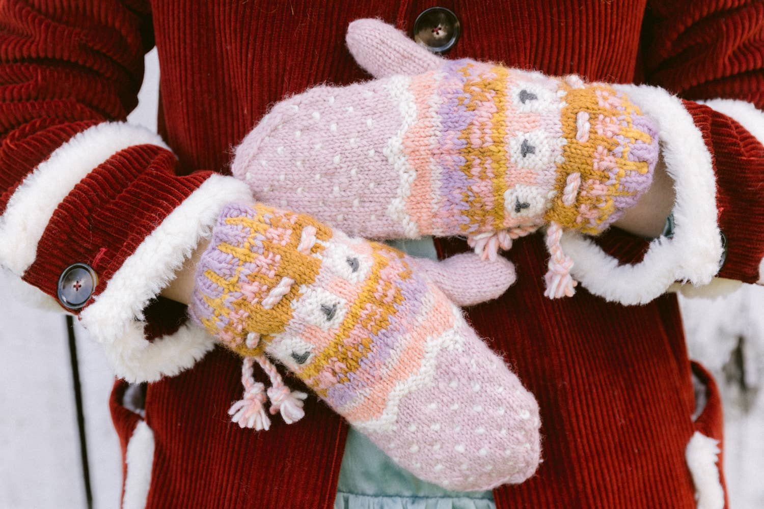 Suffolk Sheep Mittens
