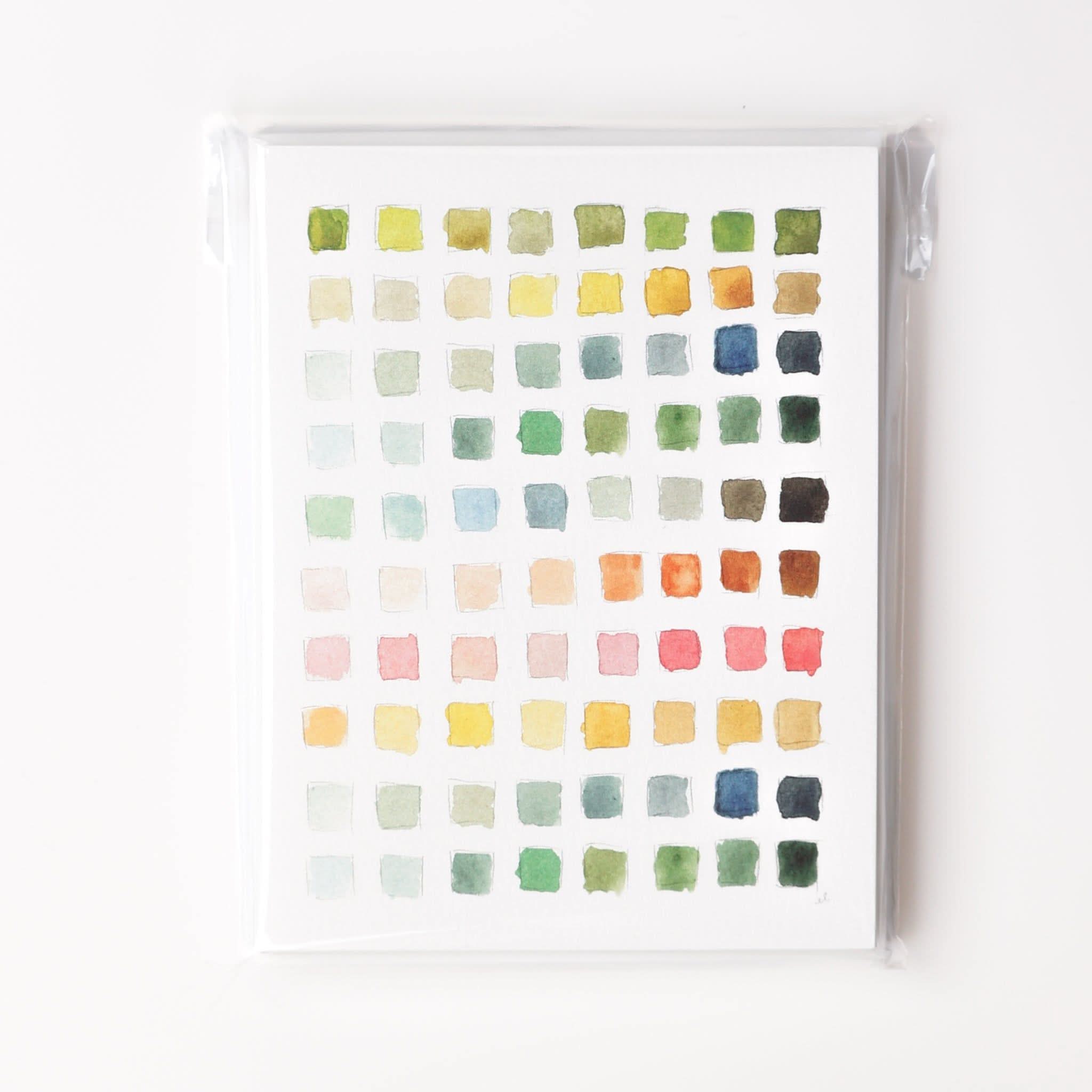 Paint swatch notecard