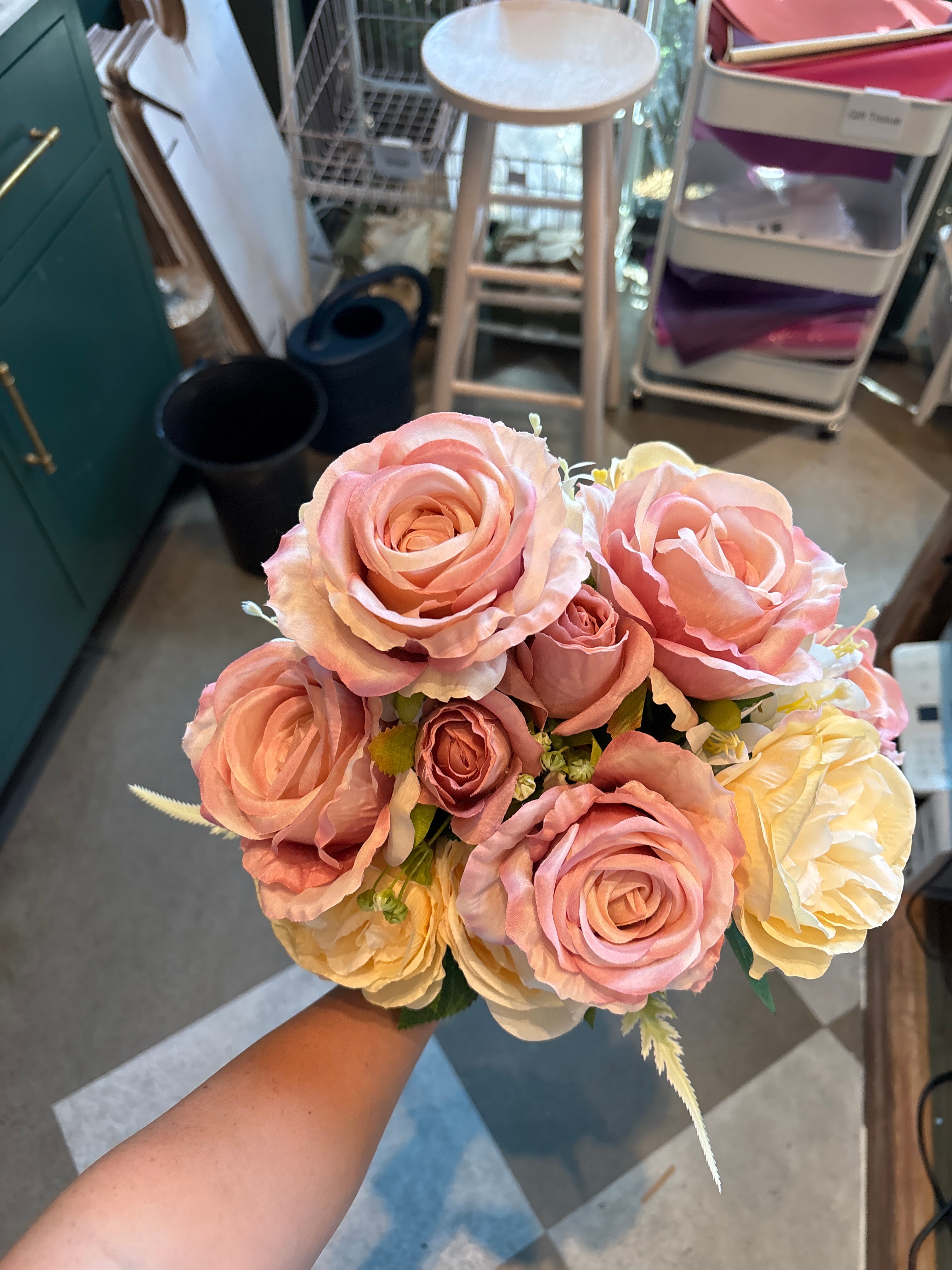 Rose/ cabbage rose bundle