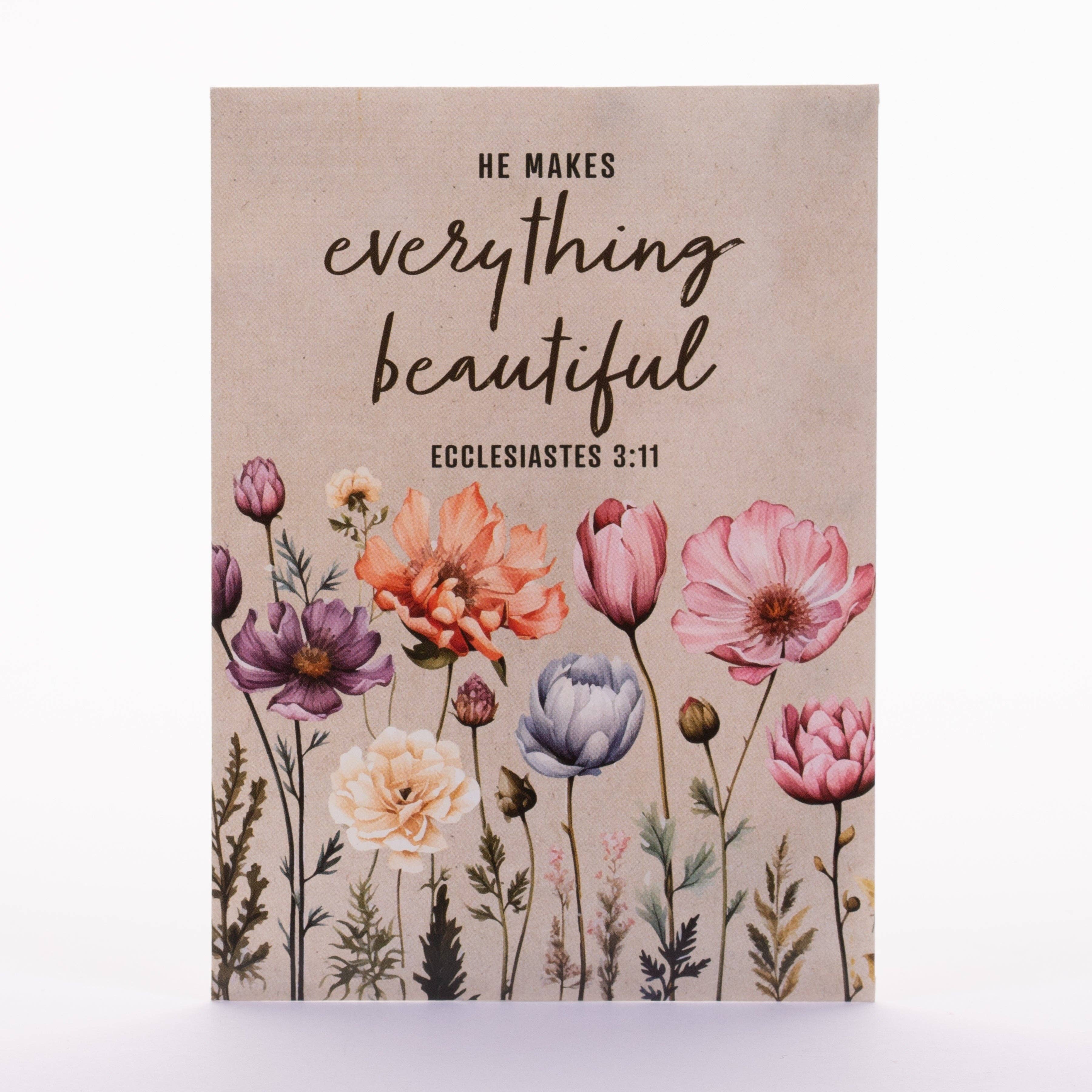 He Makes Everything Beautiful - Pollinator Wildflower Mix Seed Packets