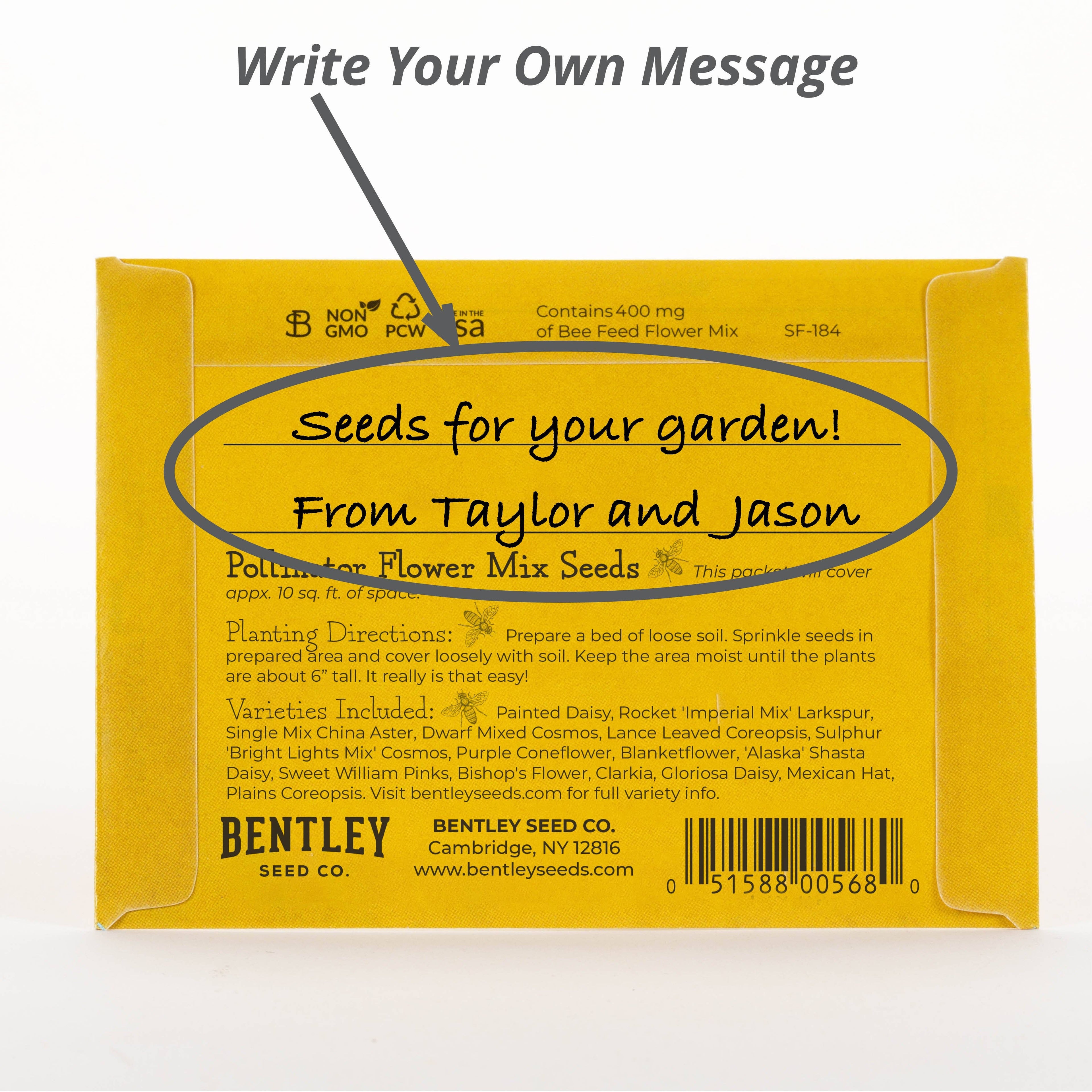 Grow Flowers Help the Bees - Pollinator Wildflower Seed Packets