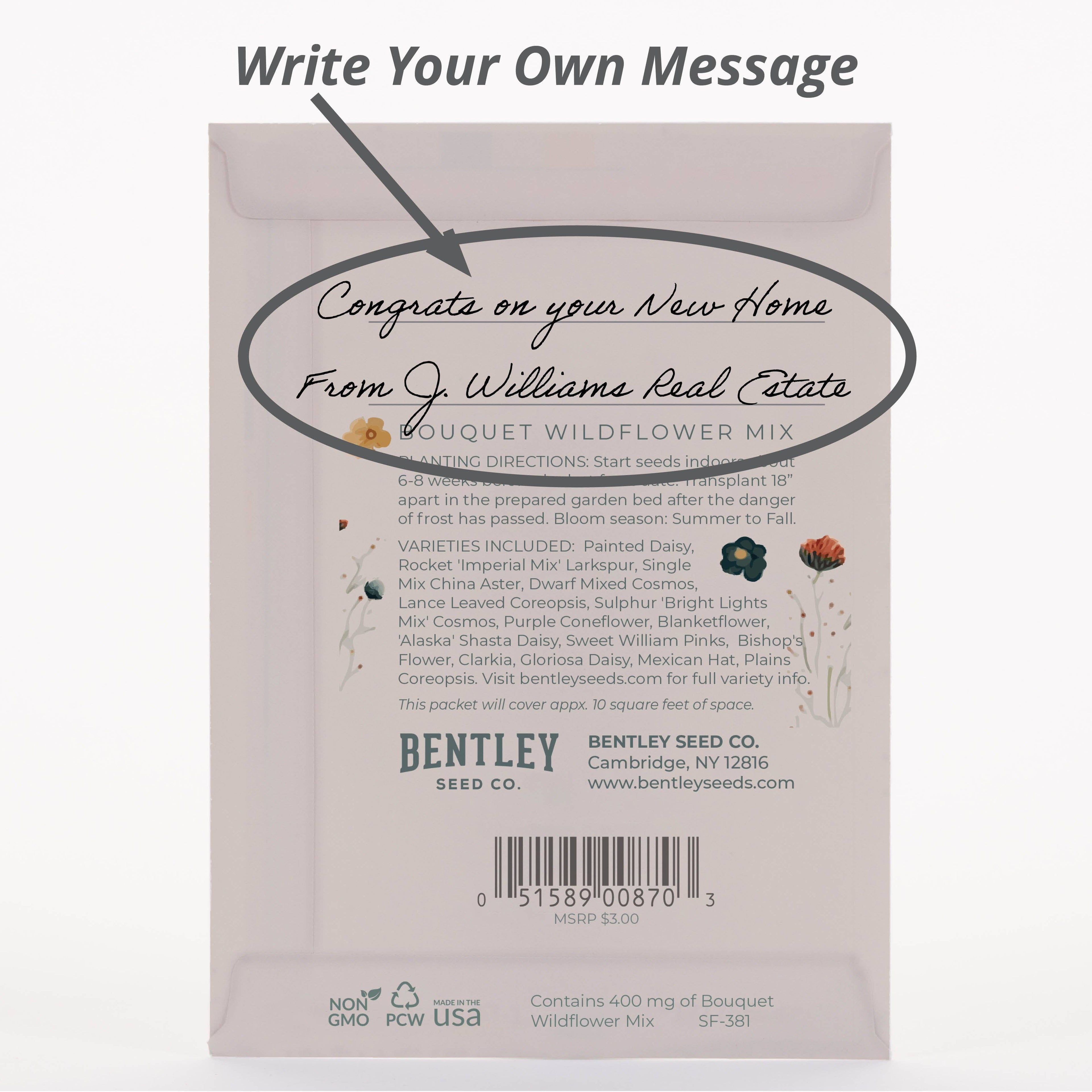 Congrats with Blooms - Wildflower Mix Seed Packets
