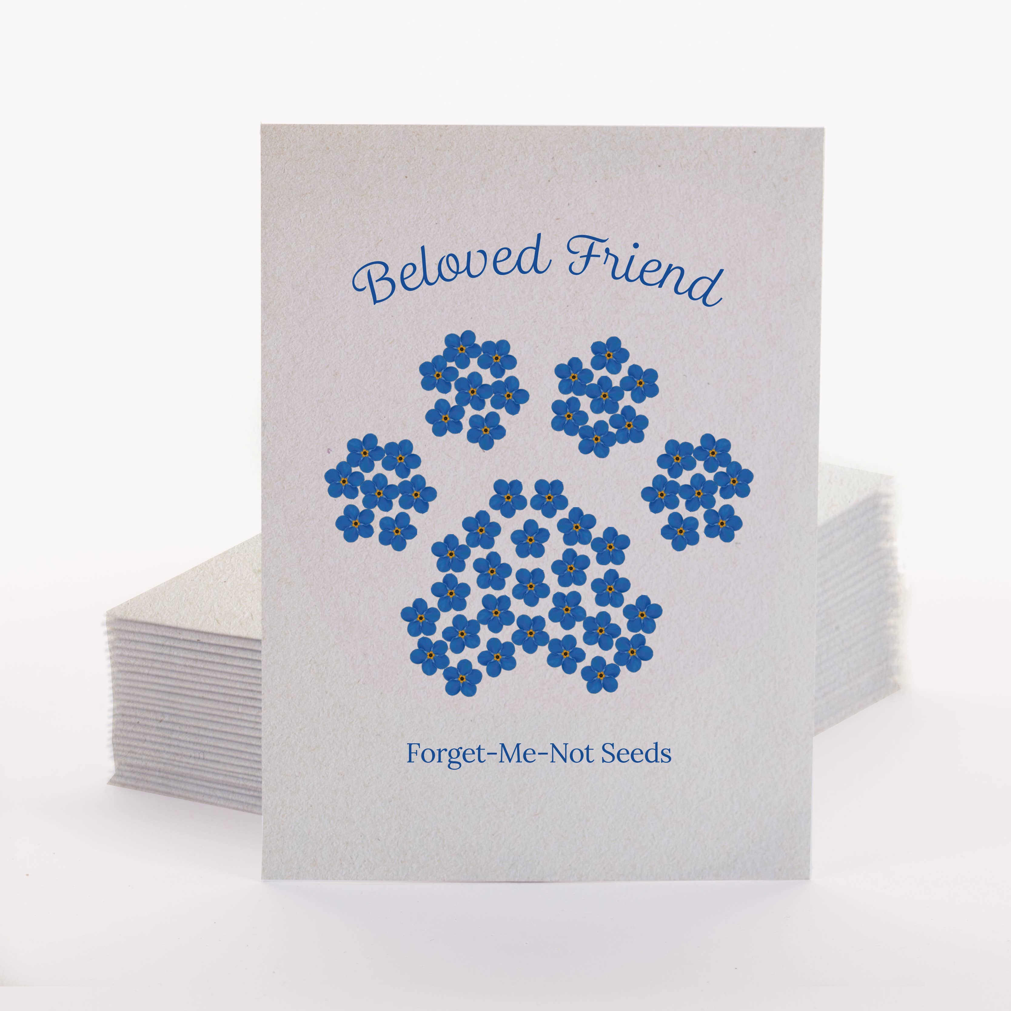 Beloved Friend - Forget Me Not Seed Packet