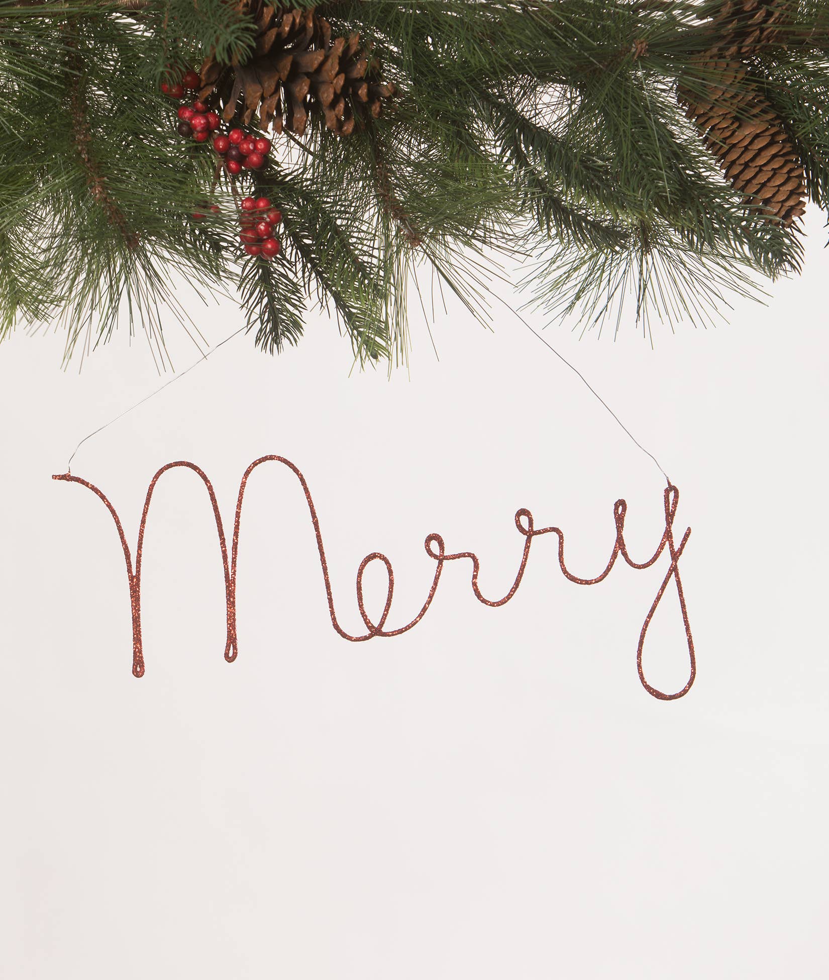 Merry Wire Word Red
