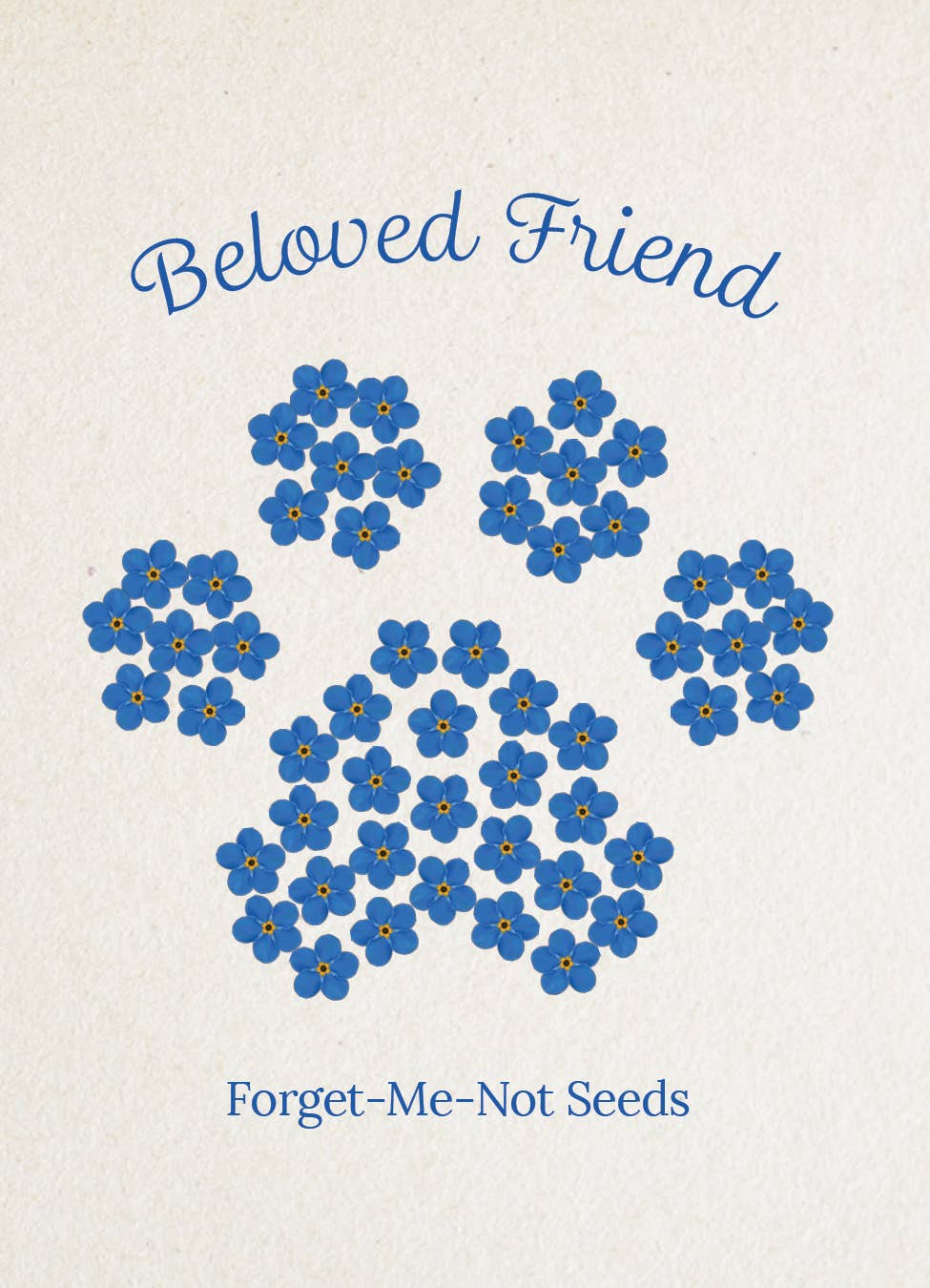 Beloved Friend - Forget Me Not Seed Packet