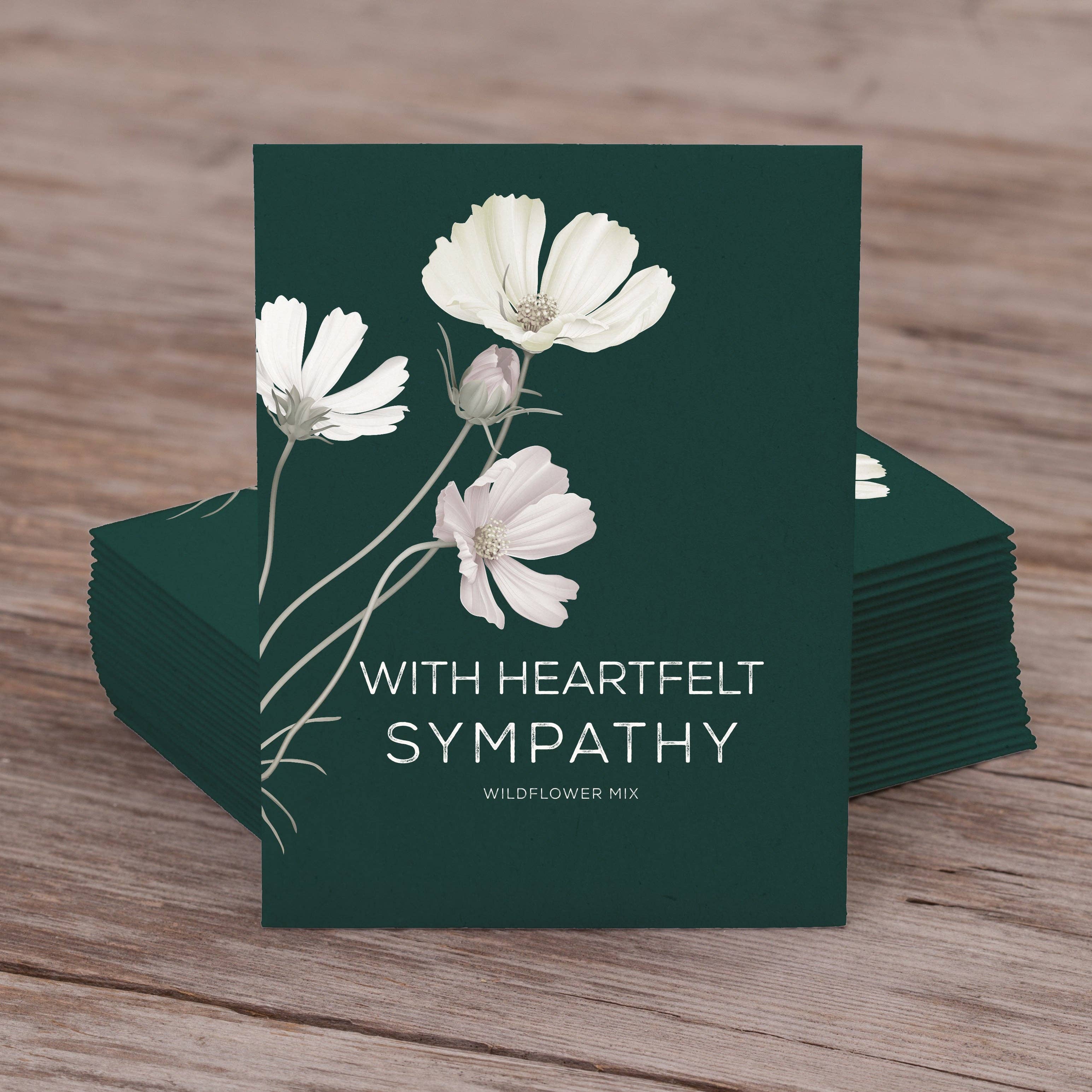 With Heartfelt Sympathy - Wildflower Mix Seed Packet