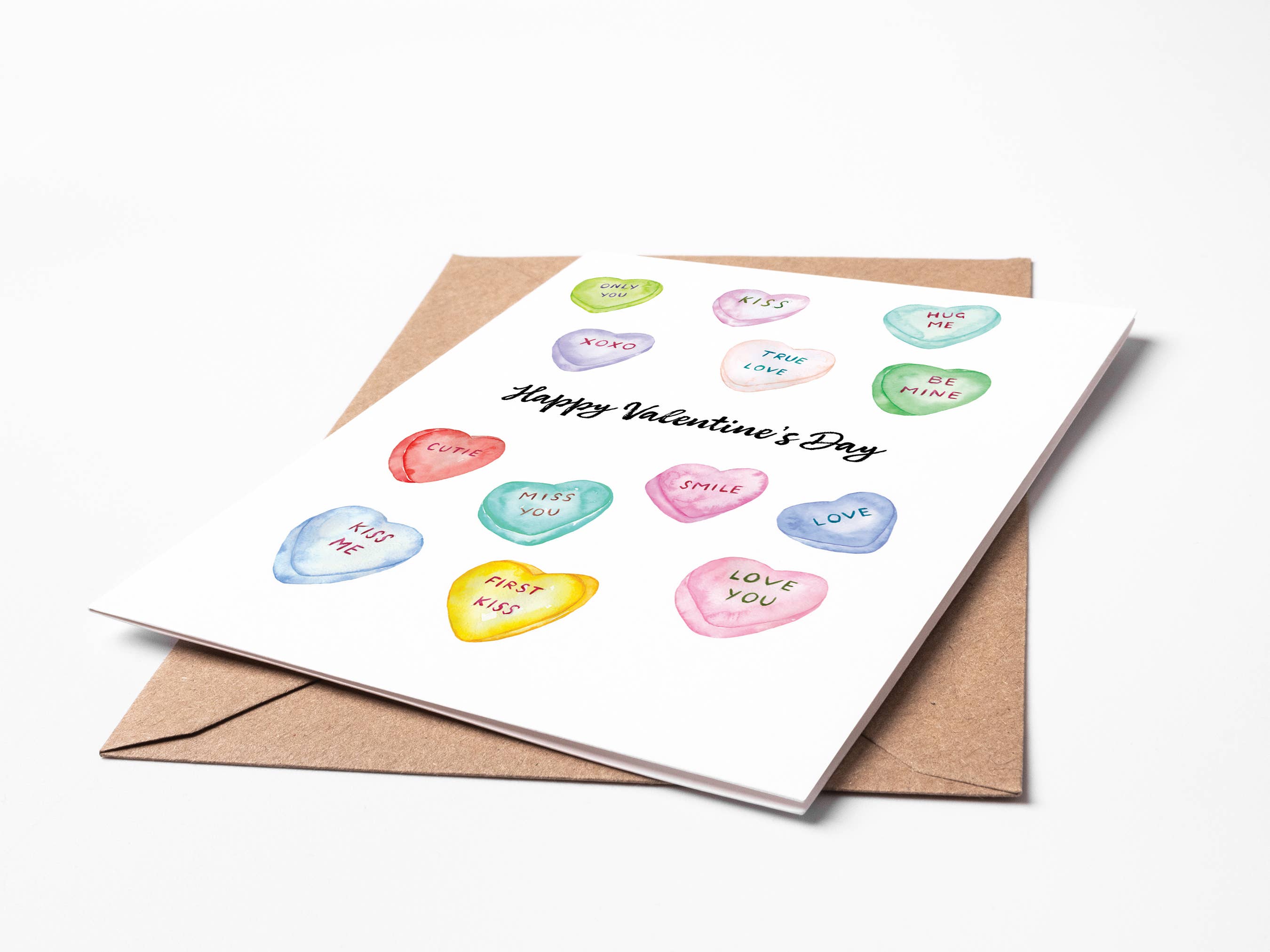 Conversation Hearts Greeting Card VD06 Love Valentine