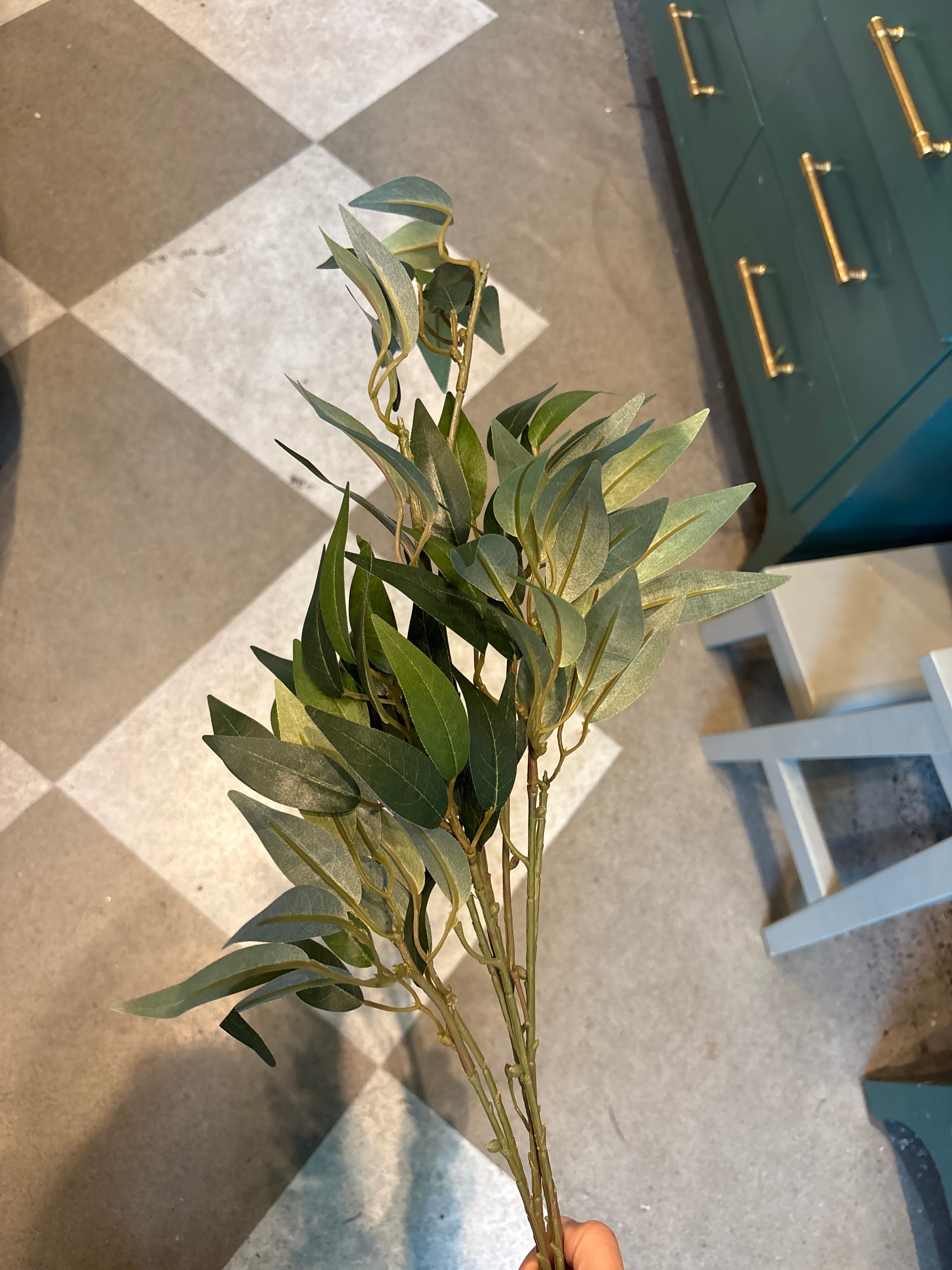 Artificial Willow Branch Deep Green 36”