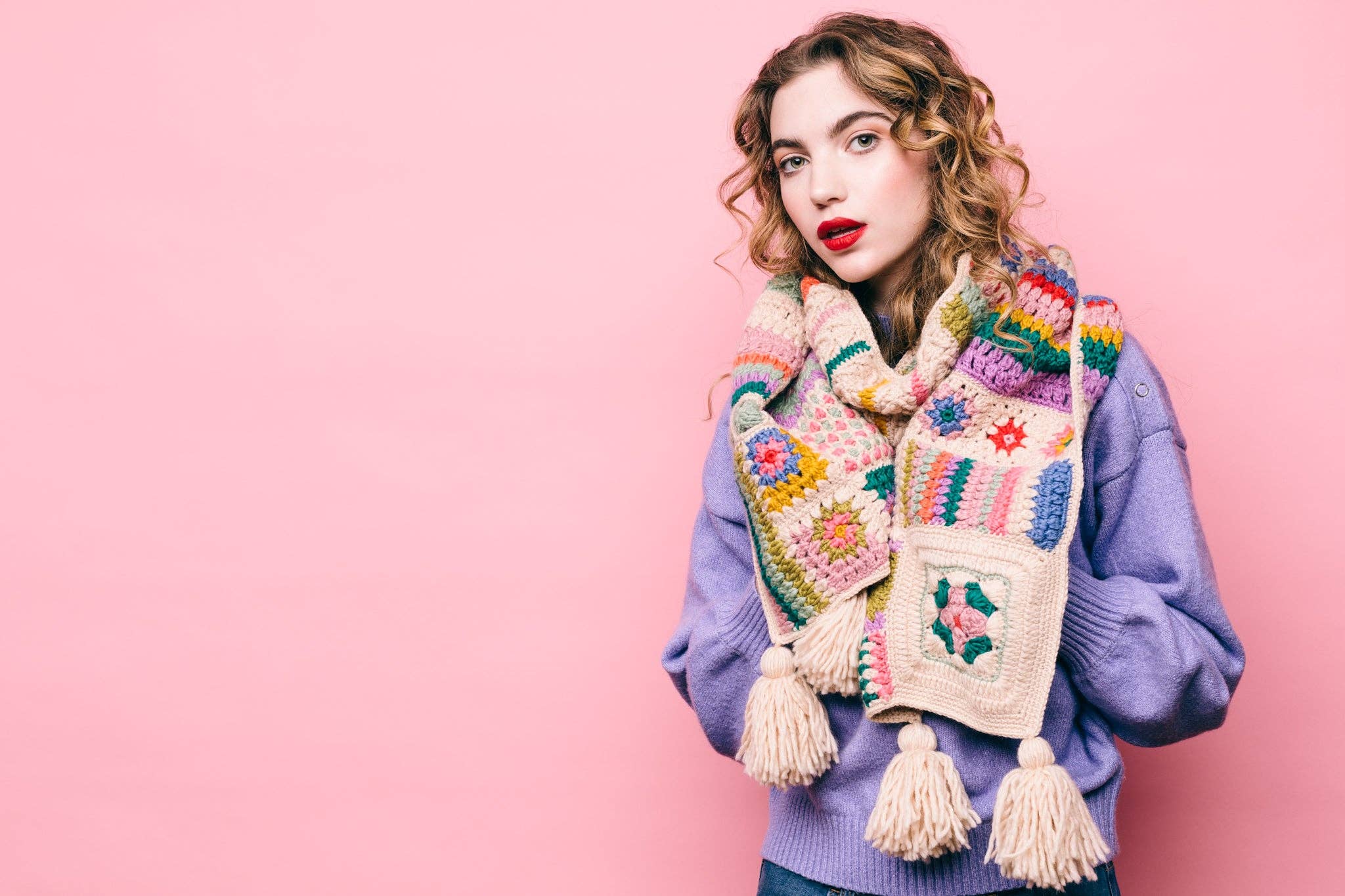 Woodstock Crochet Scarf