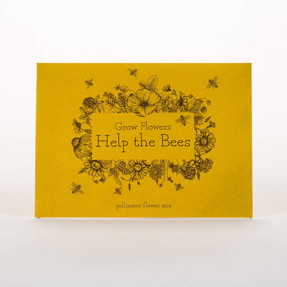 Grow Flowers Help the Bees - Pollinator Wildflower Seed Packets