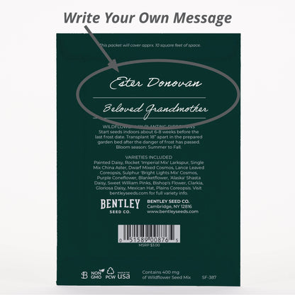 With Heartfelt Sympathy - Wildflower Mix Seed Packet