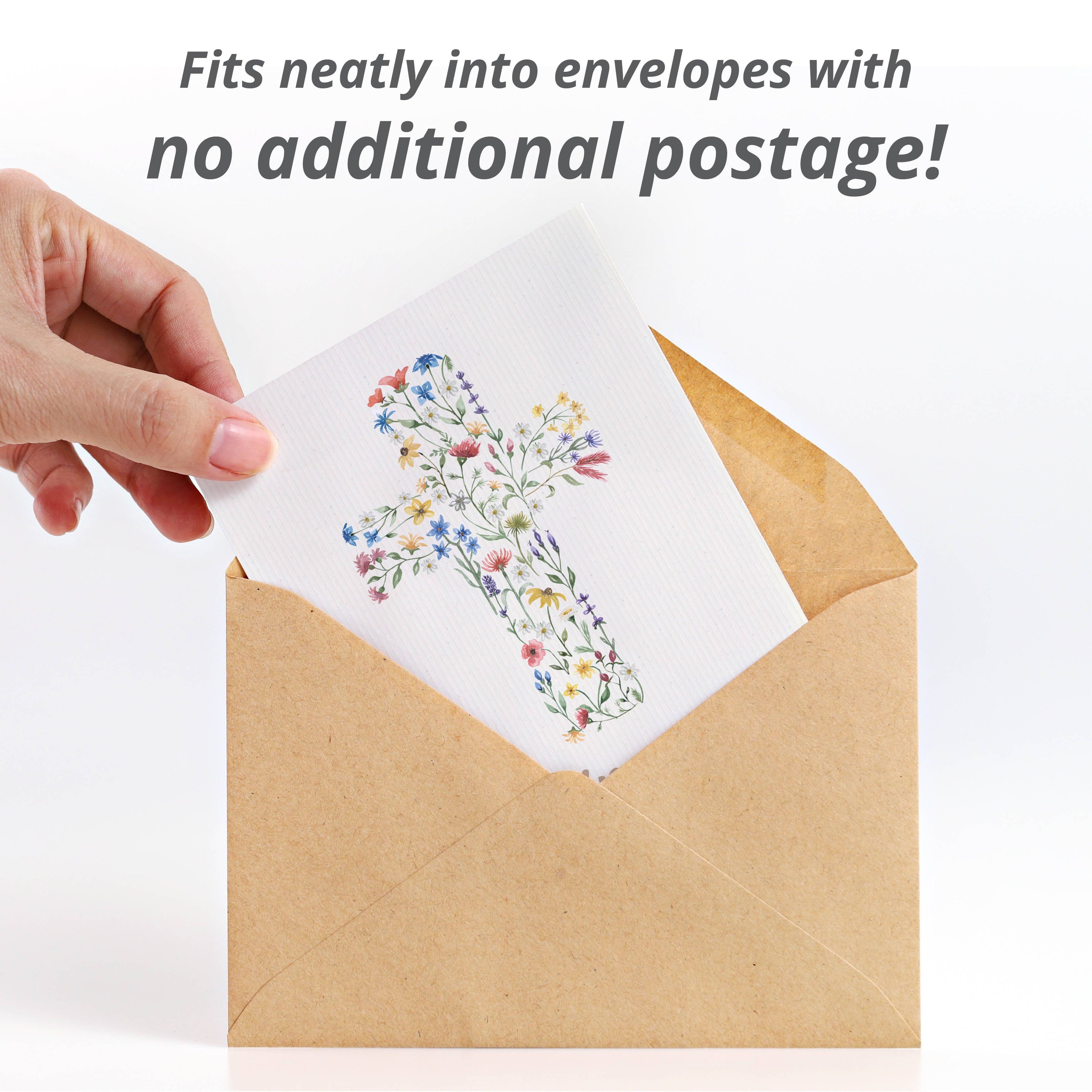 Sincere Condolences Religious Flower Cross - Wildflower Mix Seed