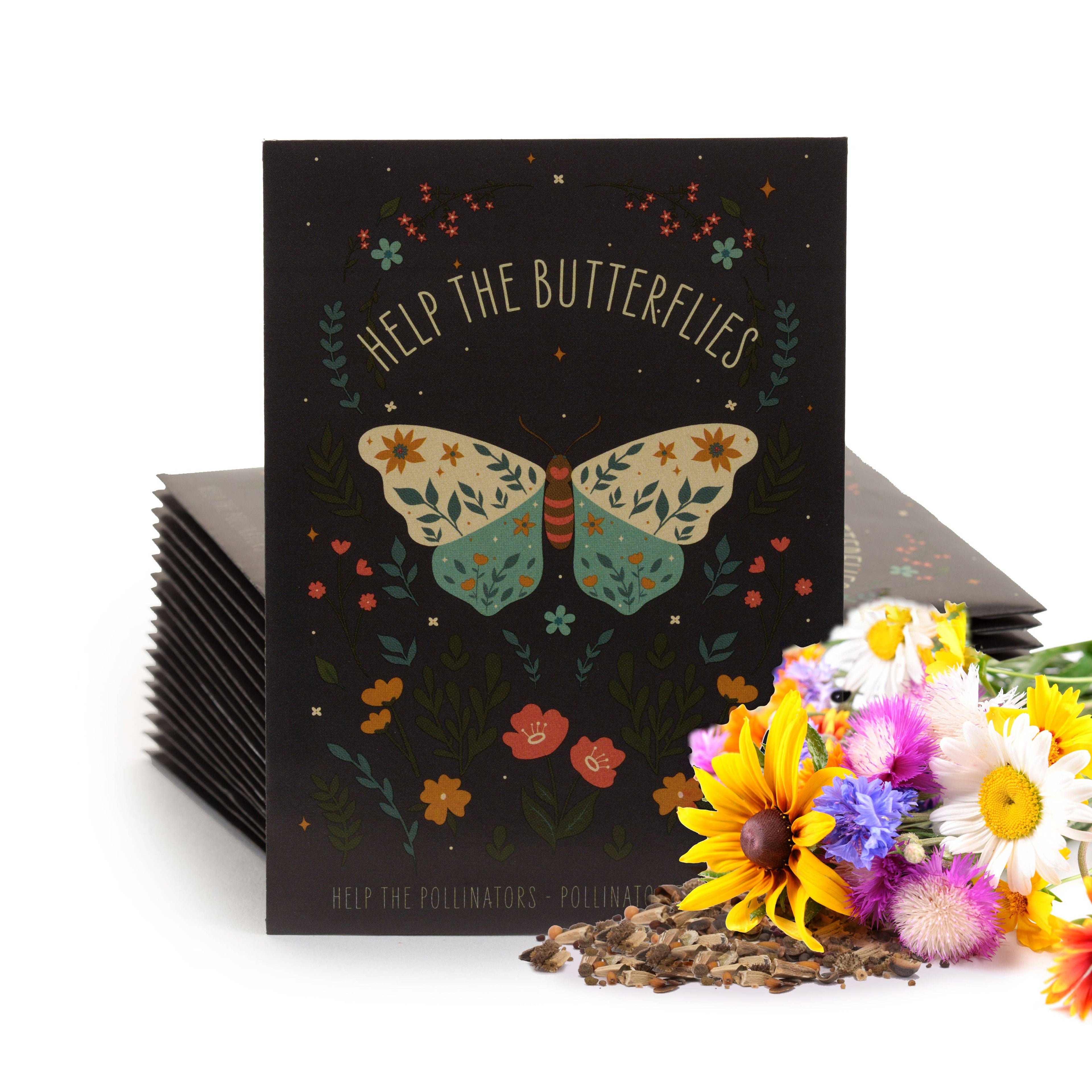 Help Butterflies Help Pollinators - Pollinator Wildflower Seed Packets