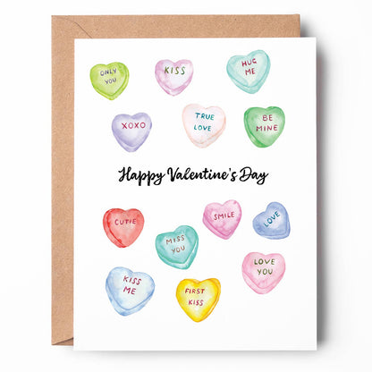 Conversation Hearts Greeting Card VD06 Love Valentine
