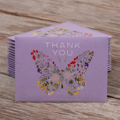 Thank You Butterfly Pollinator - Pollinator Flower Mix Seed Packet