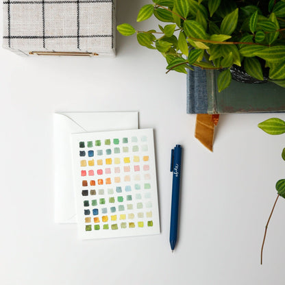 Paint swatch notecard