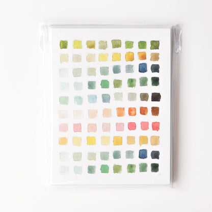 Paint swatch notecard