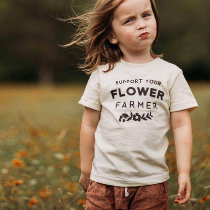 Support Flower Farmer T shirt | Kids Graphic Tee