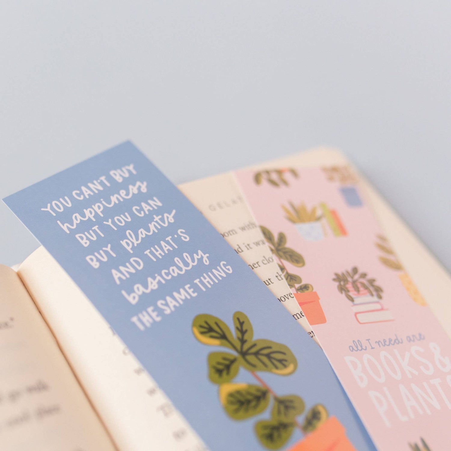 All I Need Are Books and Plants Bookmark Set