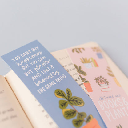 All I Need Are Books and Plants Bookmark Set