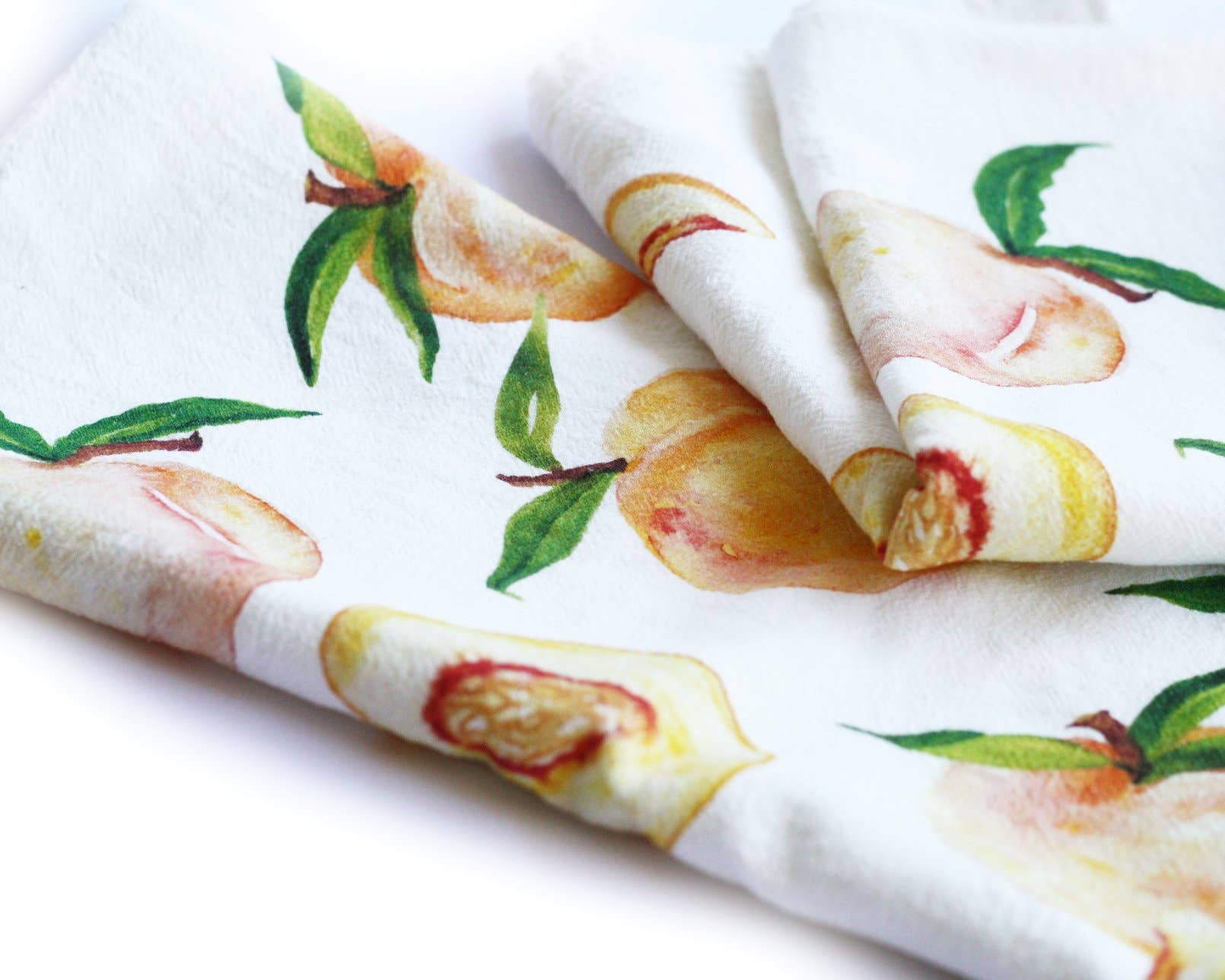 Peaches Tea Towel