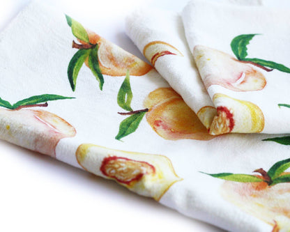 Peaches Tea Towel
