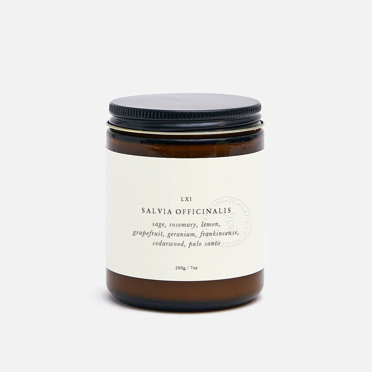 Barratt &amp; Riley Botanical Candle - Salvia Off