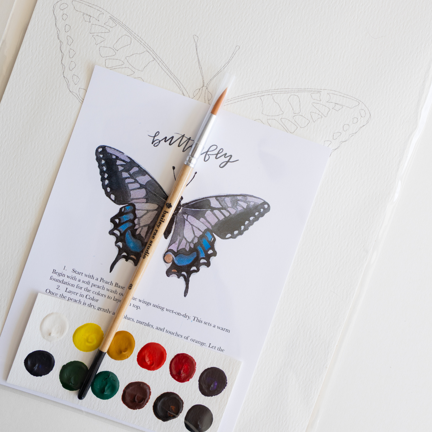 Butterfly - watercolor kit