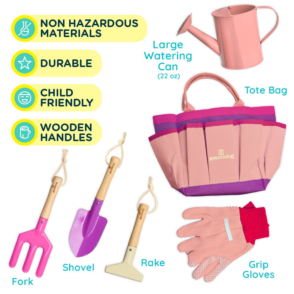 Kinderific Gardening Set, Tool Kit, Easter, Spring
