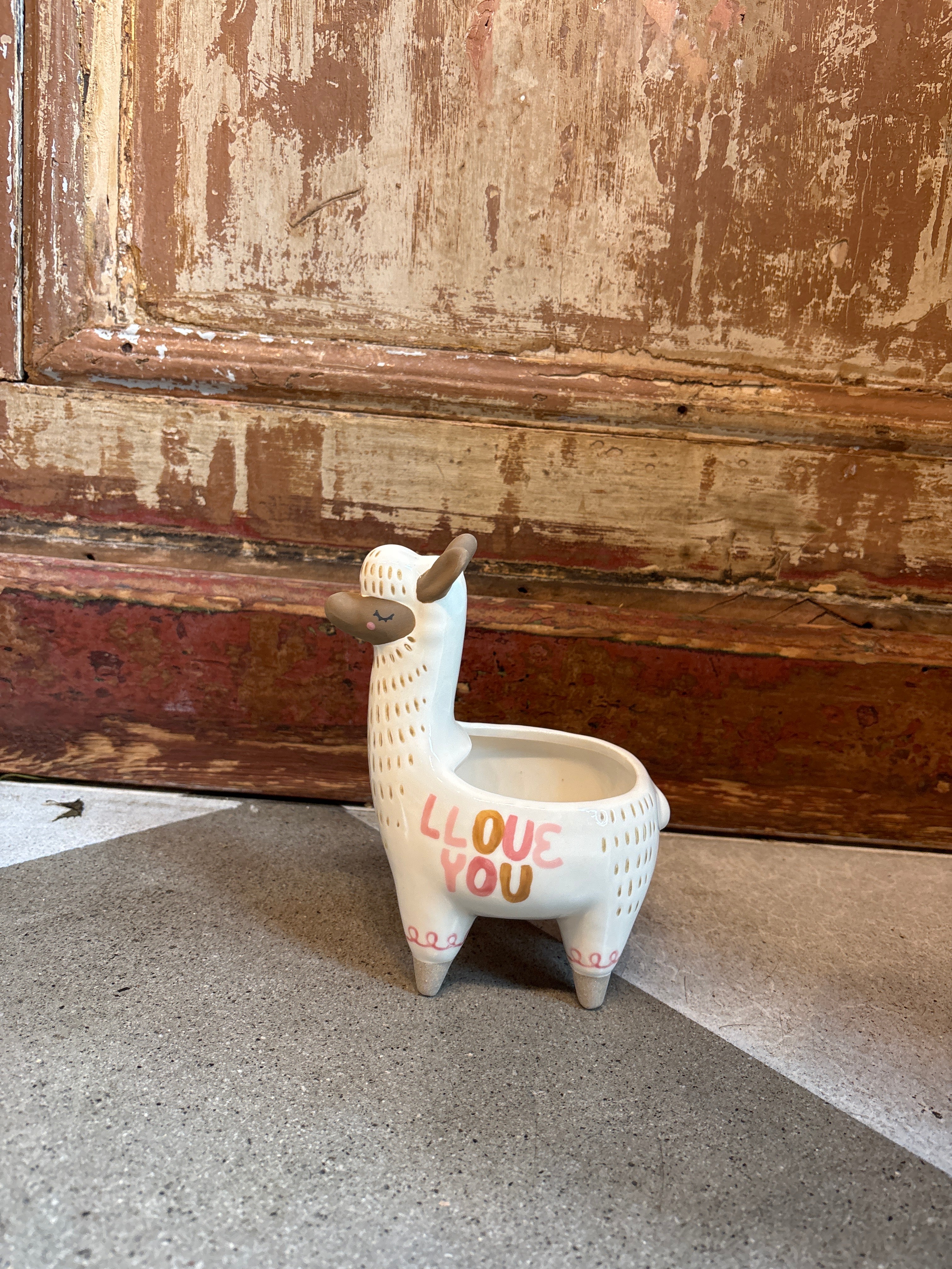 Fuzzy Feelings Llama Pot