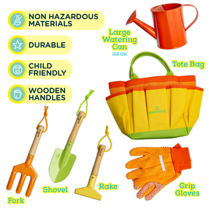 Kinderific Gardening Set, Tool Kit, Easter, Spring