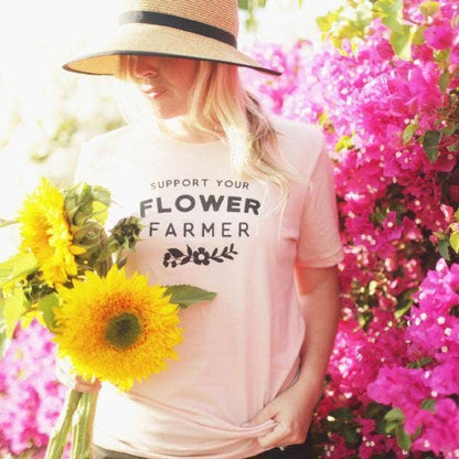 Support Flower Farmer Graphic Tee | Womens Clothing T Shirts