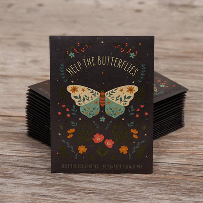 Help Butterflies Help Pollinators - Pollinator Wildflower Seed Packets