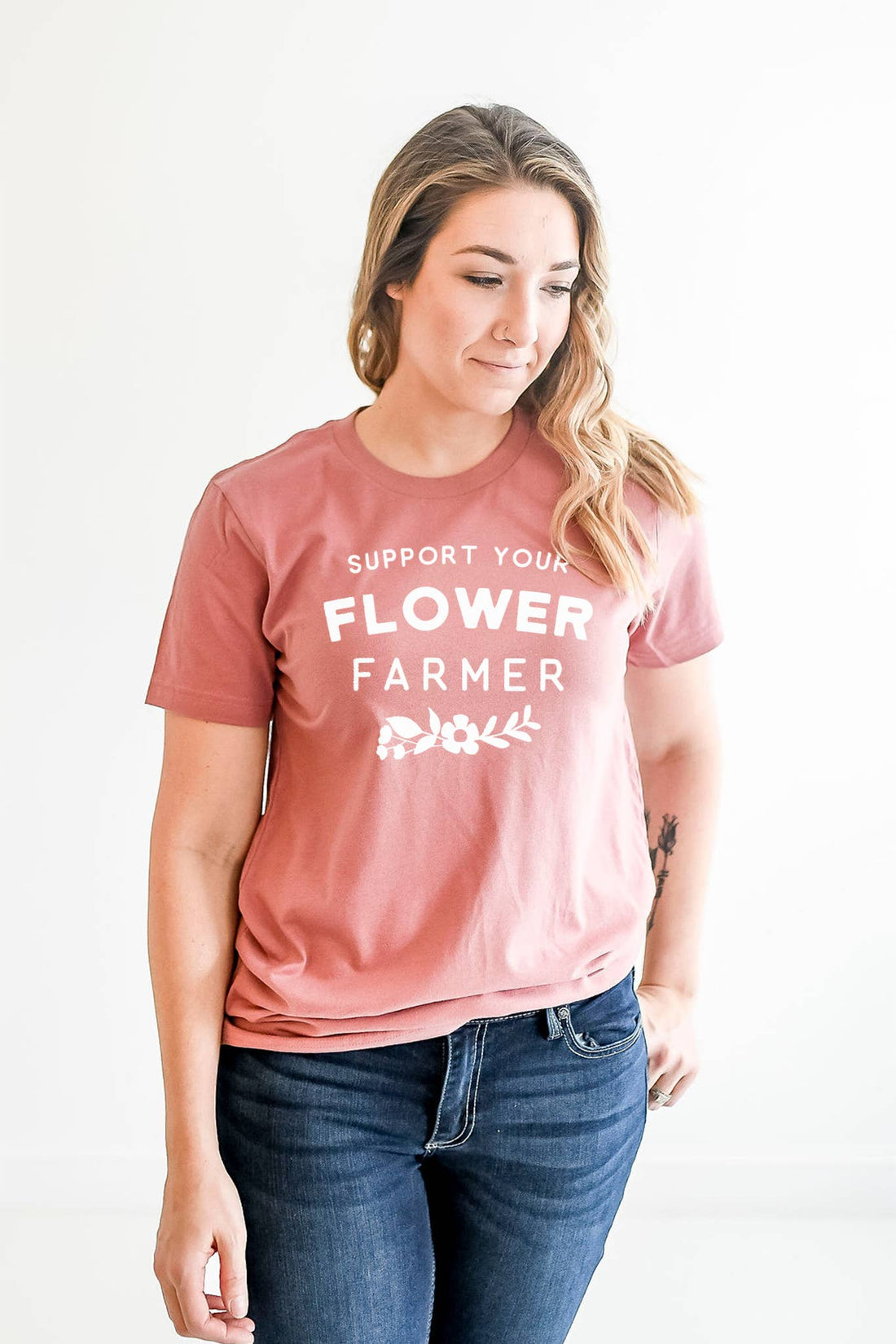 Support Flower Farmer Graphic Tee | Womens Clothing T Shirts