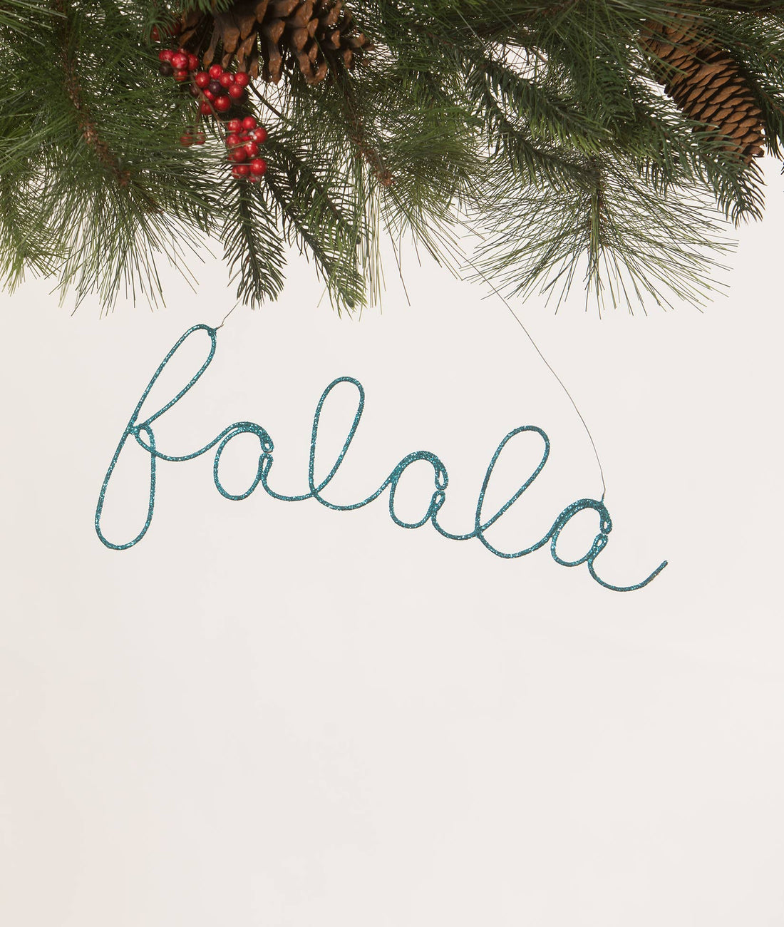 Falala Wire Word Aqua