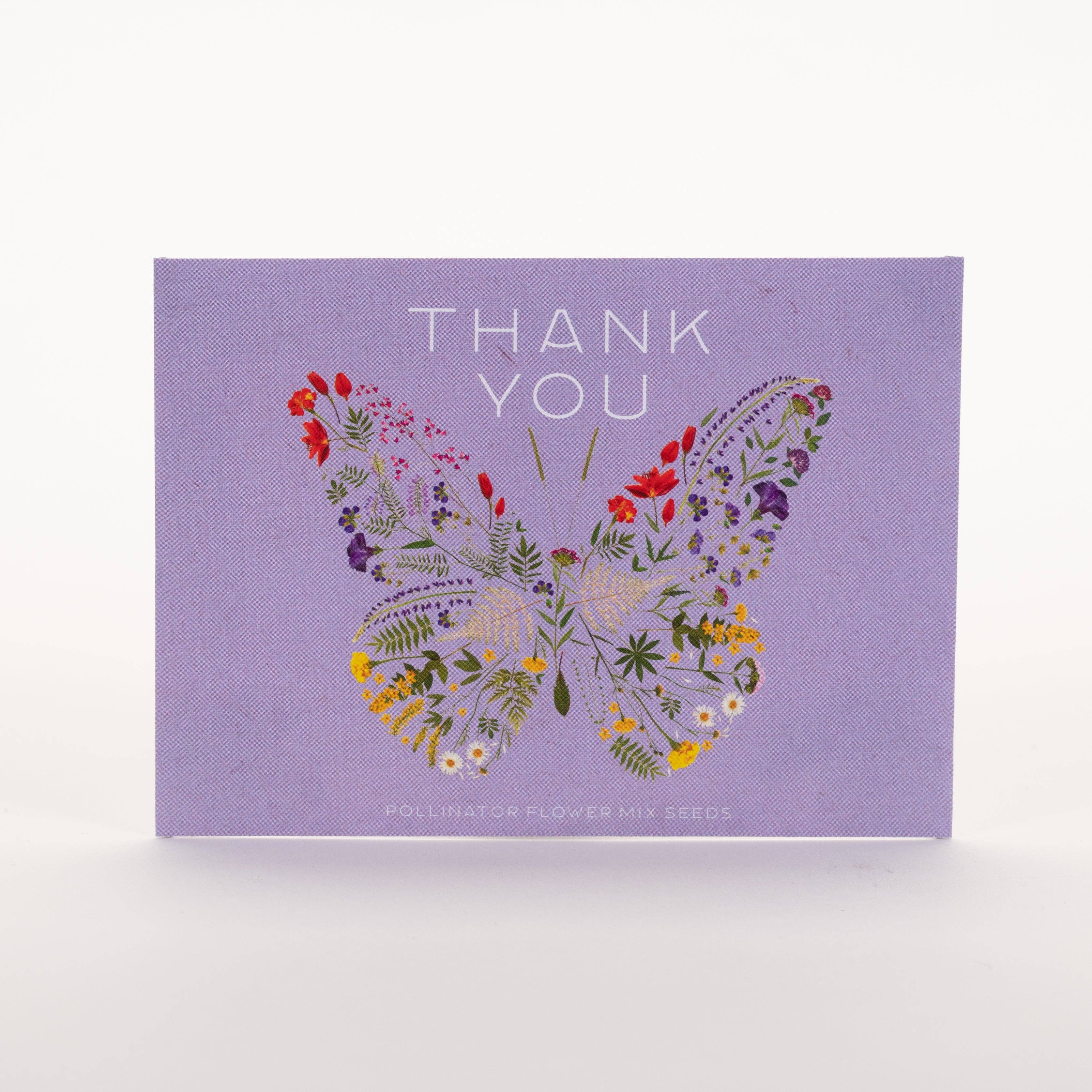 Thank You Butterfly Pollinator - Pollinator Flower Mix Seed Packet
