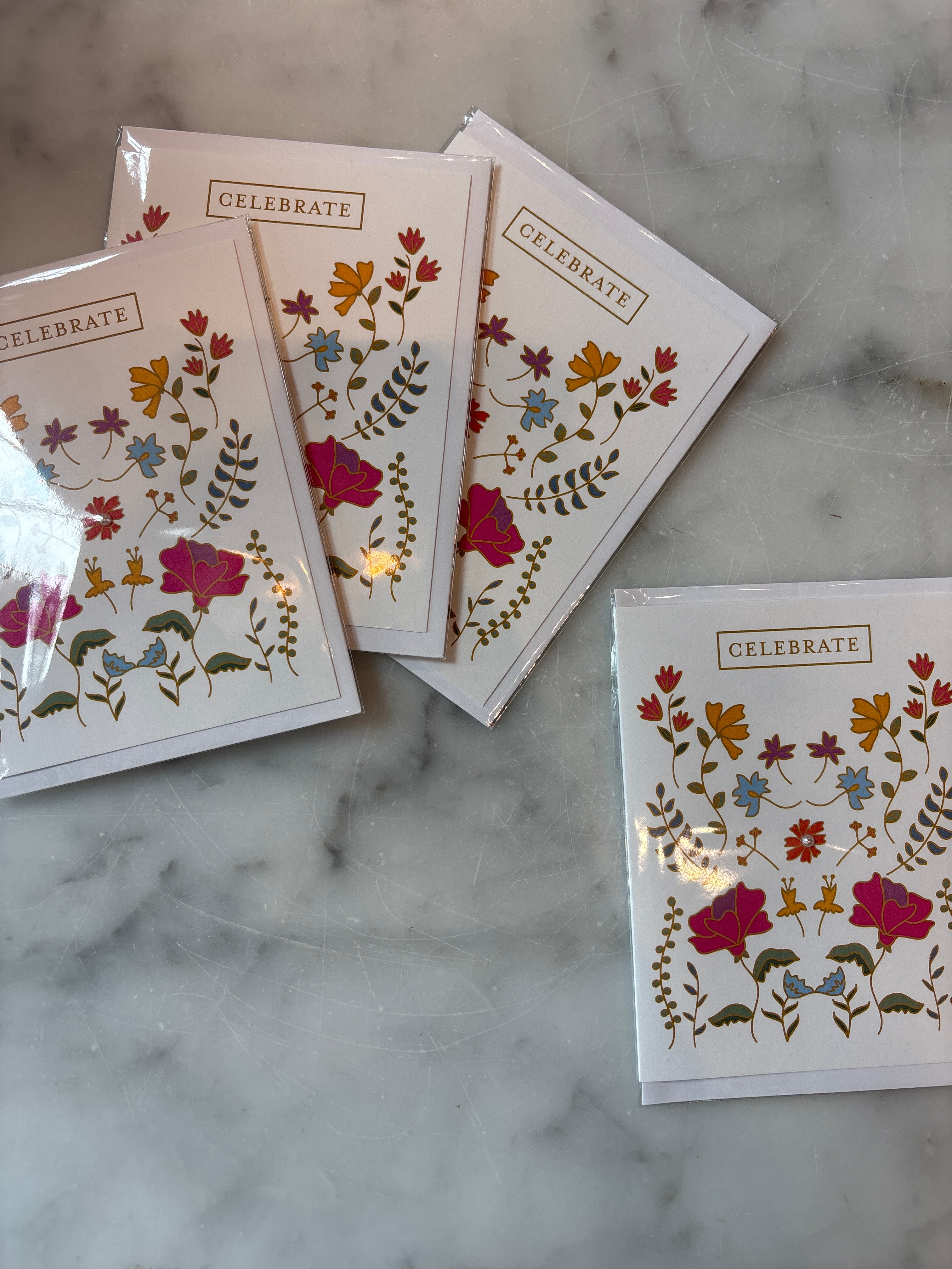 “Celebrate” Floral Card