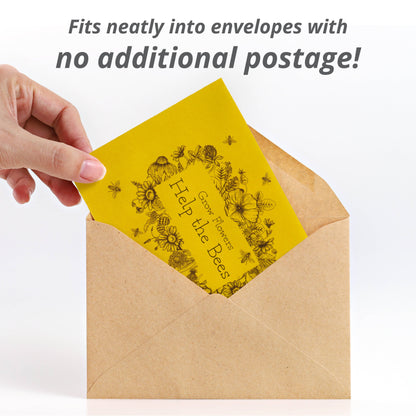 Grow Flowers Help the Bees - Pollinator Wildflower Seed Packets