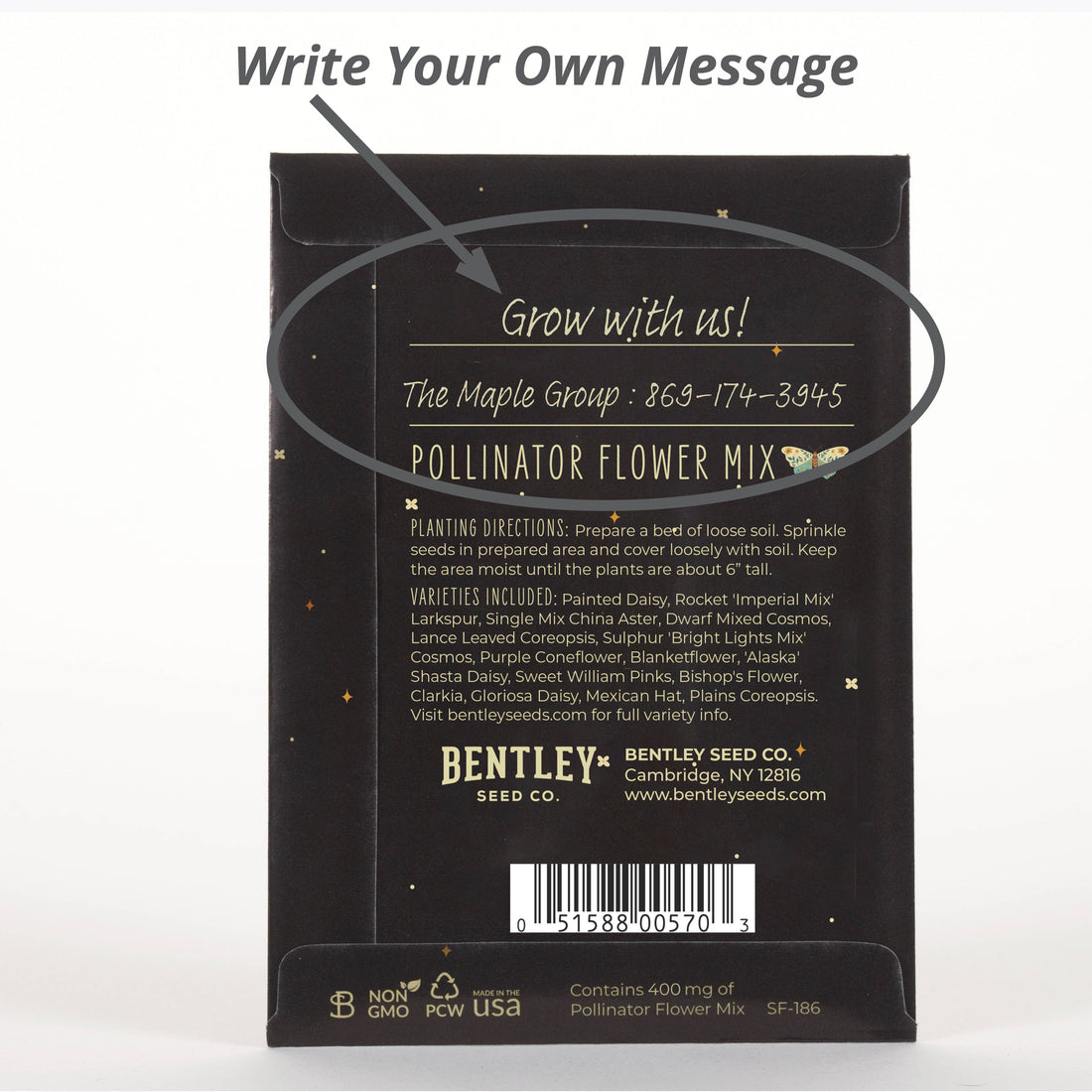 Help Butterflies Help Pollinators - Pollinator Wildflower Seed Packets