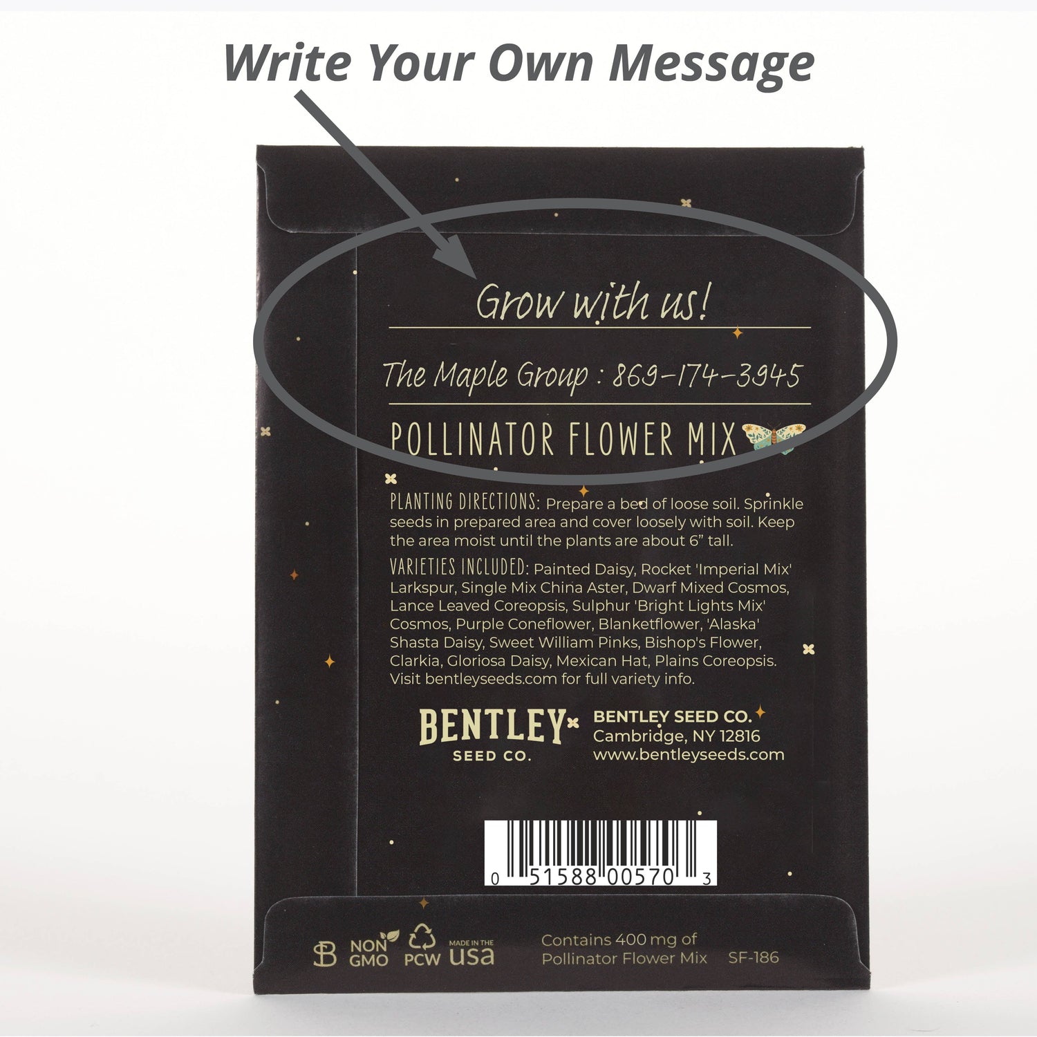 Help Butterflies Help Pollinators - Pollinator Wildflower Seed Packets