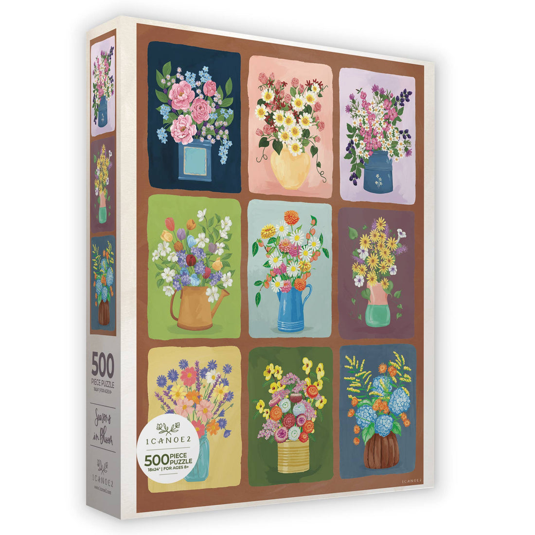 Seasons in Bloom - 500 Piece Floral Bouquets Jigsaw Puzzle