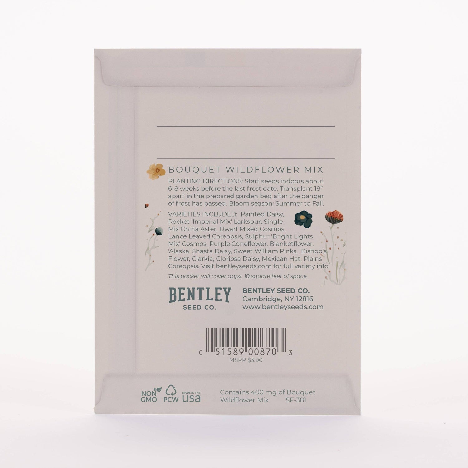 Congrats with Blooms - Wildflower Mix Seed Packets