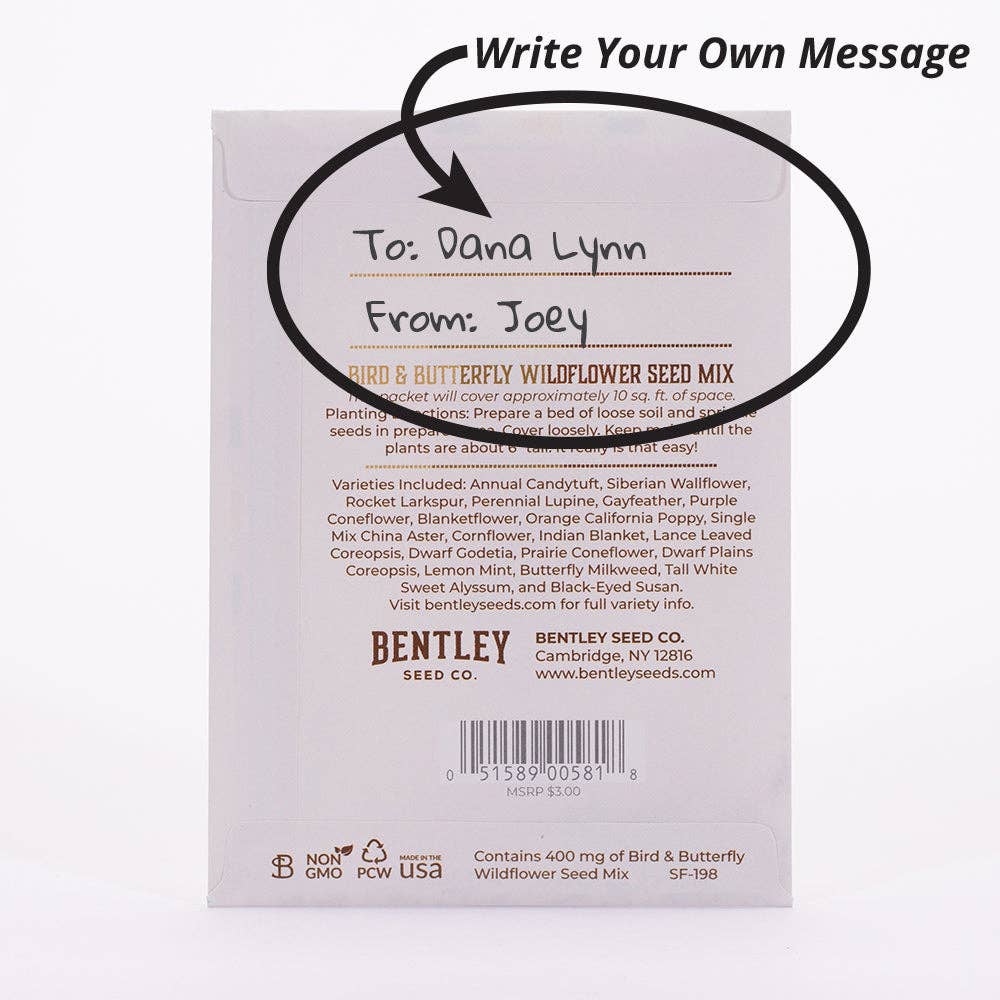 Merry Christmas Wreath of Birds Gift Tag - Bird &amp; Butterfly Wildflower