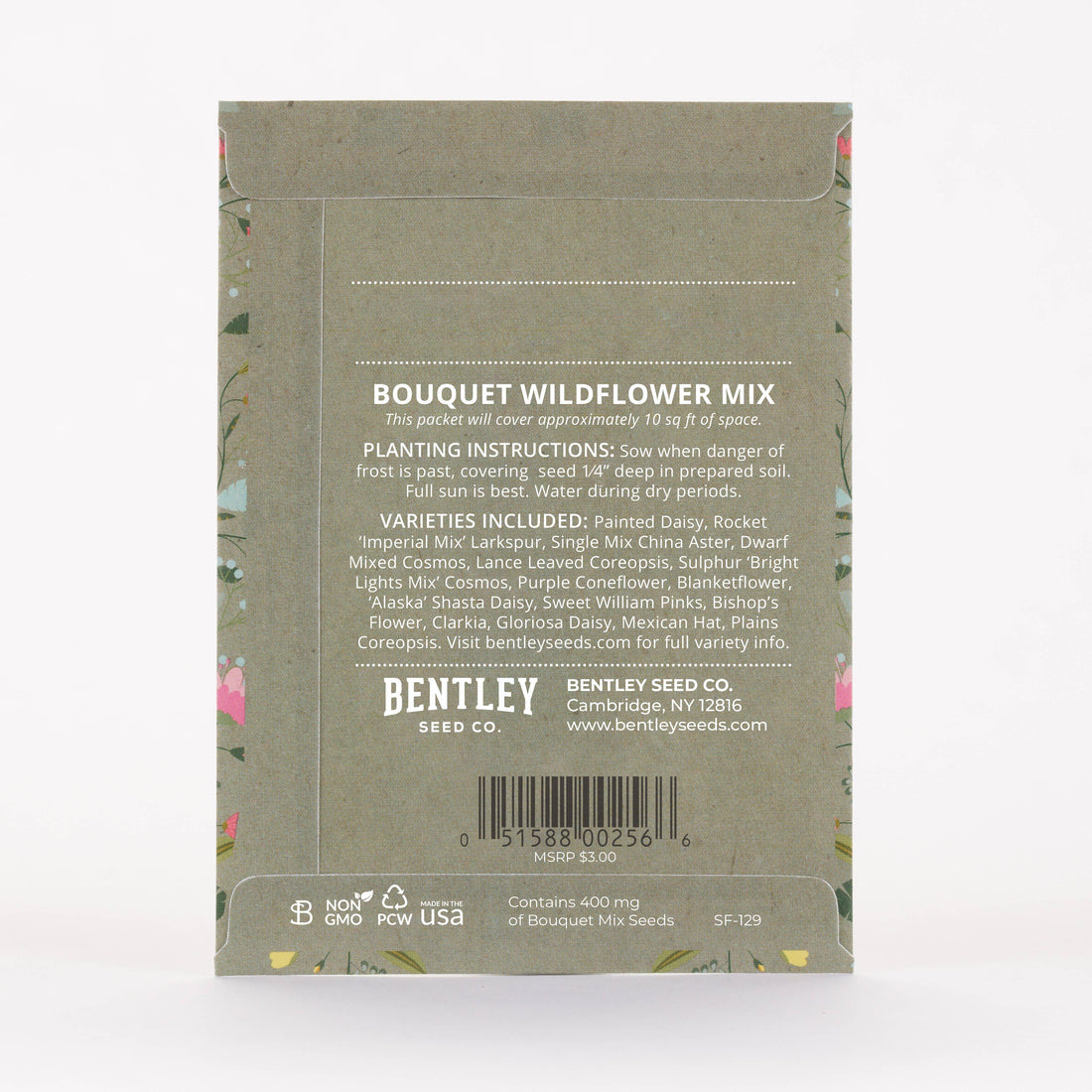 Oh Baby Baby Shower Sage Green - Bouquet Wildflower Seed