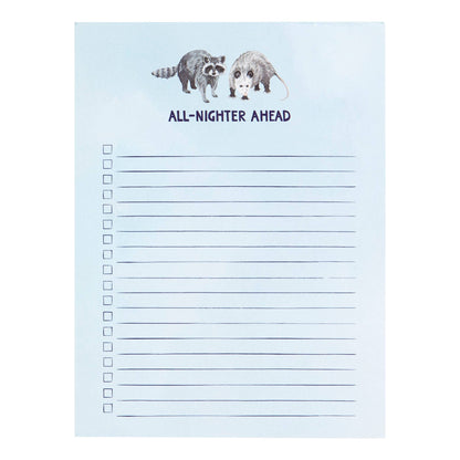 All Nighter Notepad