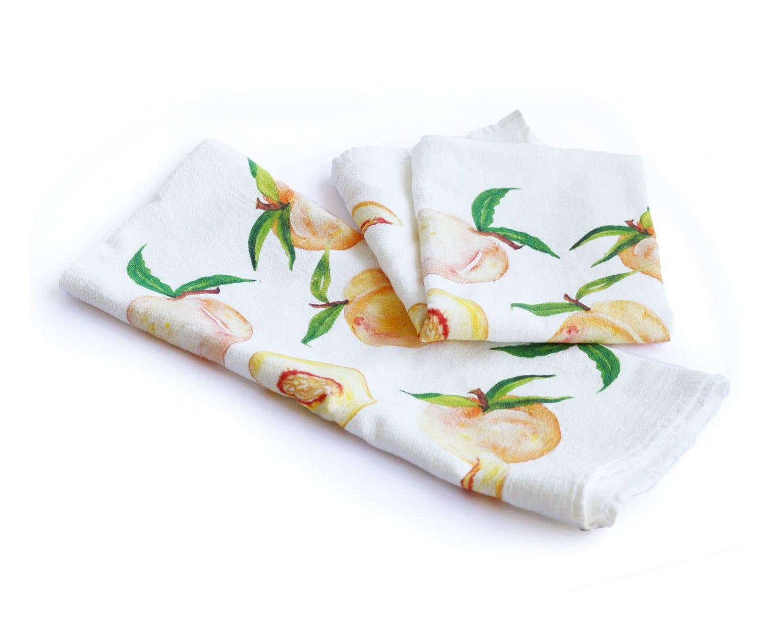 Peaches Tea Towel
