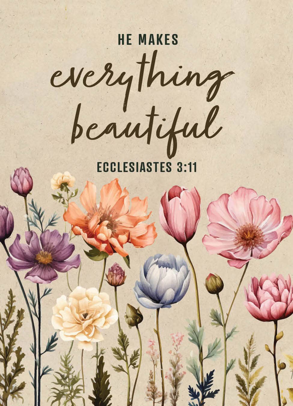 He Makes Everything Beautiful - Pollinator Wildflower Mix Seed Packets