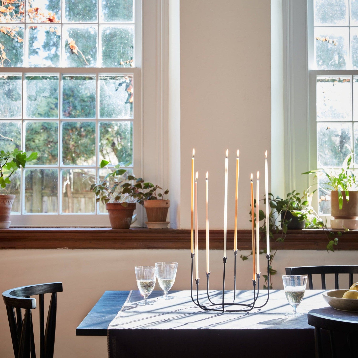 Beacon Long Stem Candelabra, 3 Colors
