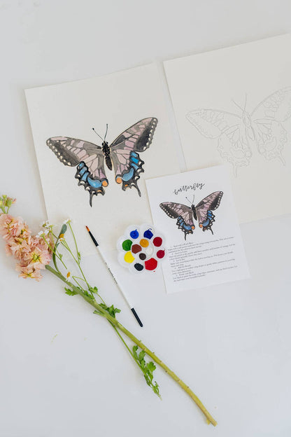 Butterfly - watercolor kit