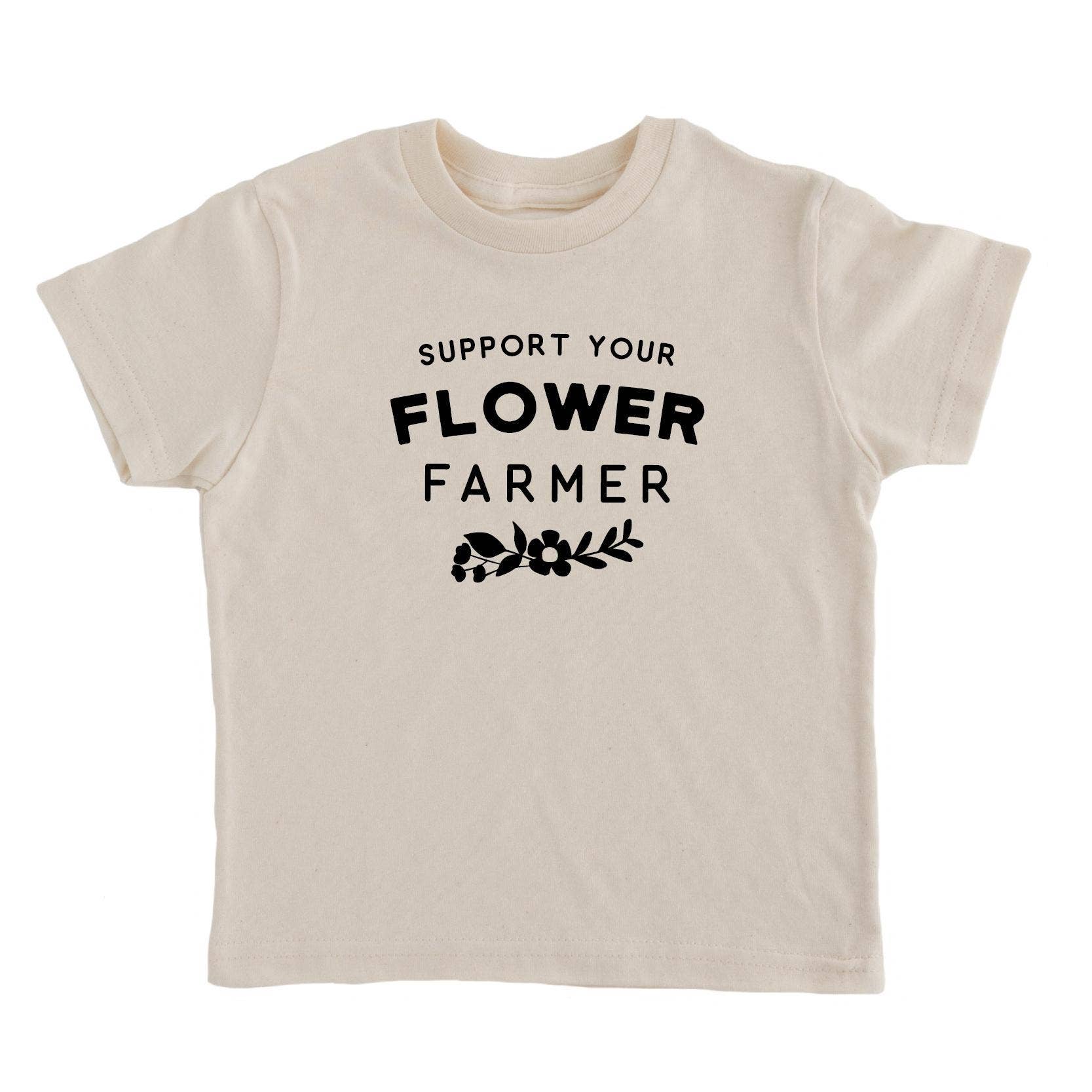 Support Flower Farmer T shirt | Kids Graphic Tee